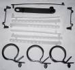 Under Hood Strap Kit 1971-74 E-Body and 1971-72 B-Body (Black Large Clips)