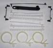 Under Hood Strap Kit 1971-74 E-Body and 1971-72 B-Body (Large White Clips)